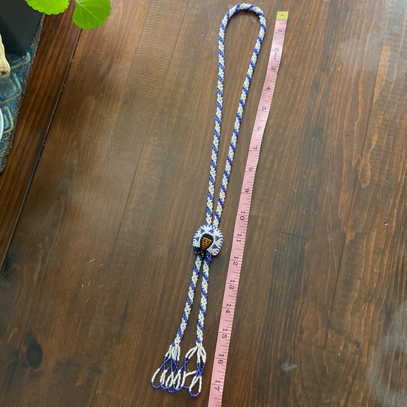 Vintage hand-crafted beaded bolo - Picture 5 of 6